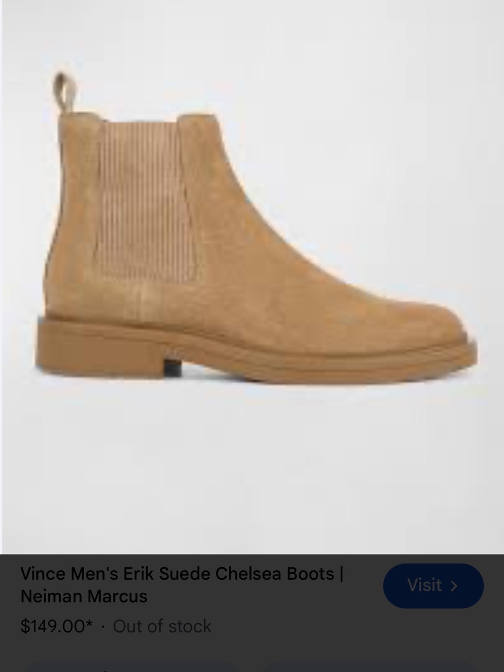 VINCE Men's Suede ERIK Boots in Tan